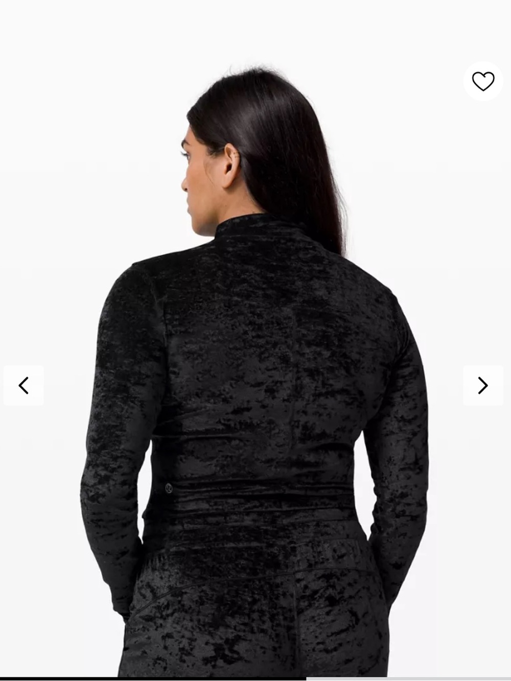 lululemon athletica All Aligned Mock Neck Long Sleeve Crushed Velvet - Picture 8 of 9